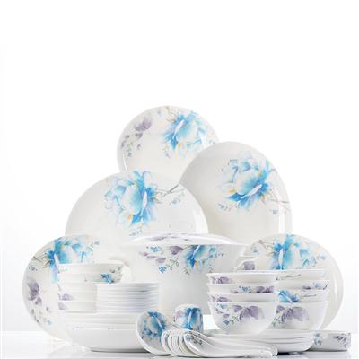 日老屄48头聆听花开骨瓷礼品餐具套装